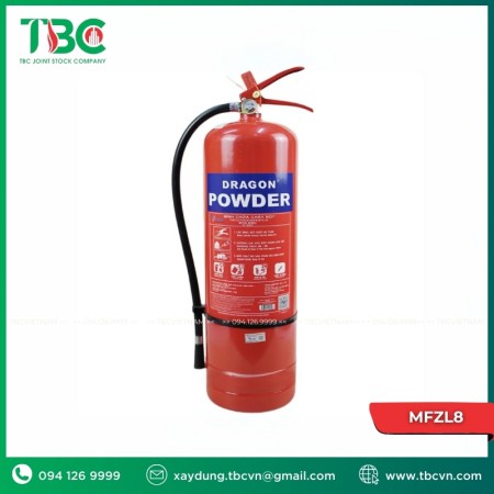 Bình chữa cháy bột ABC 8kg Dragon MFZL8